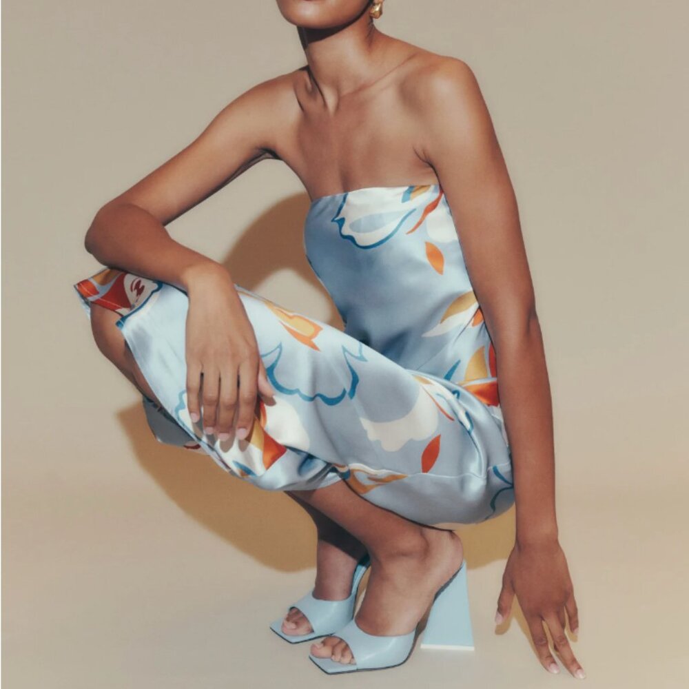 Reformation Joana Silk Dress